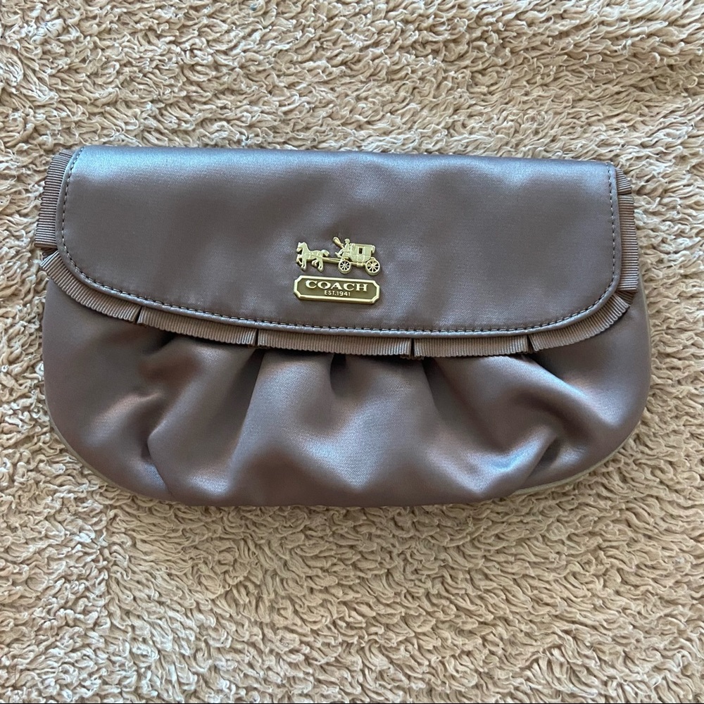 Coach Satin Wristlet/Clutch NWOT